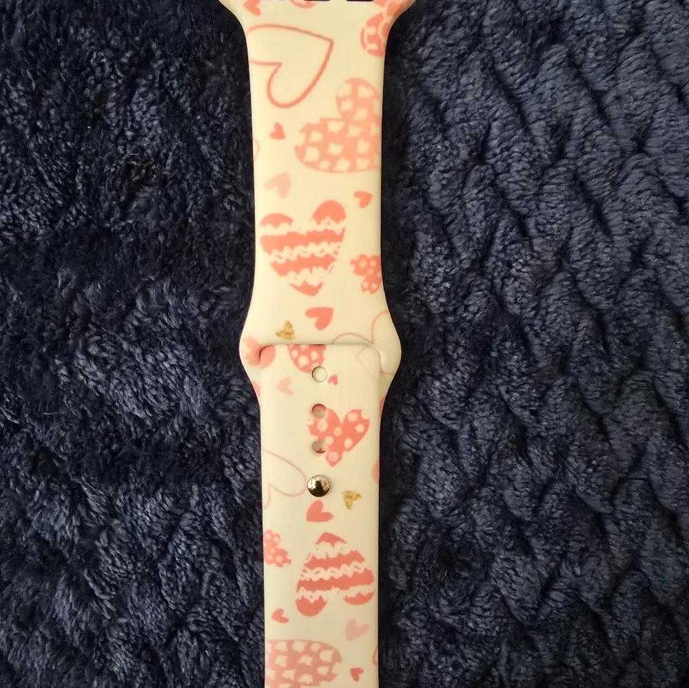 Heart Pattern and Pink Smartwatch Bands 2 Units